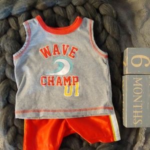 Small Wonders Summer 2-piece outfit; 3-6months